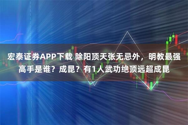 宏泰证券APP下载 除阳顶天张无忌外，明教最强高手是谁？成昆？有1人武功绝顶远超成昆